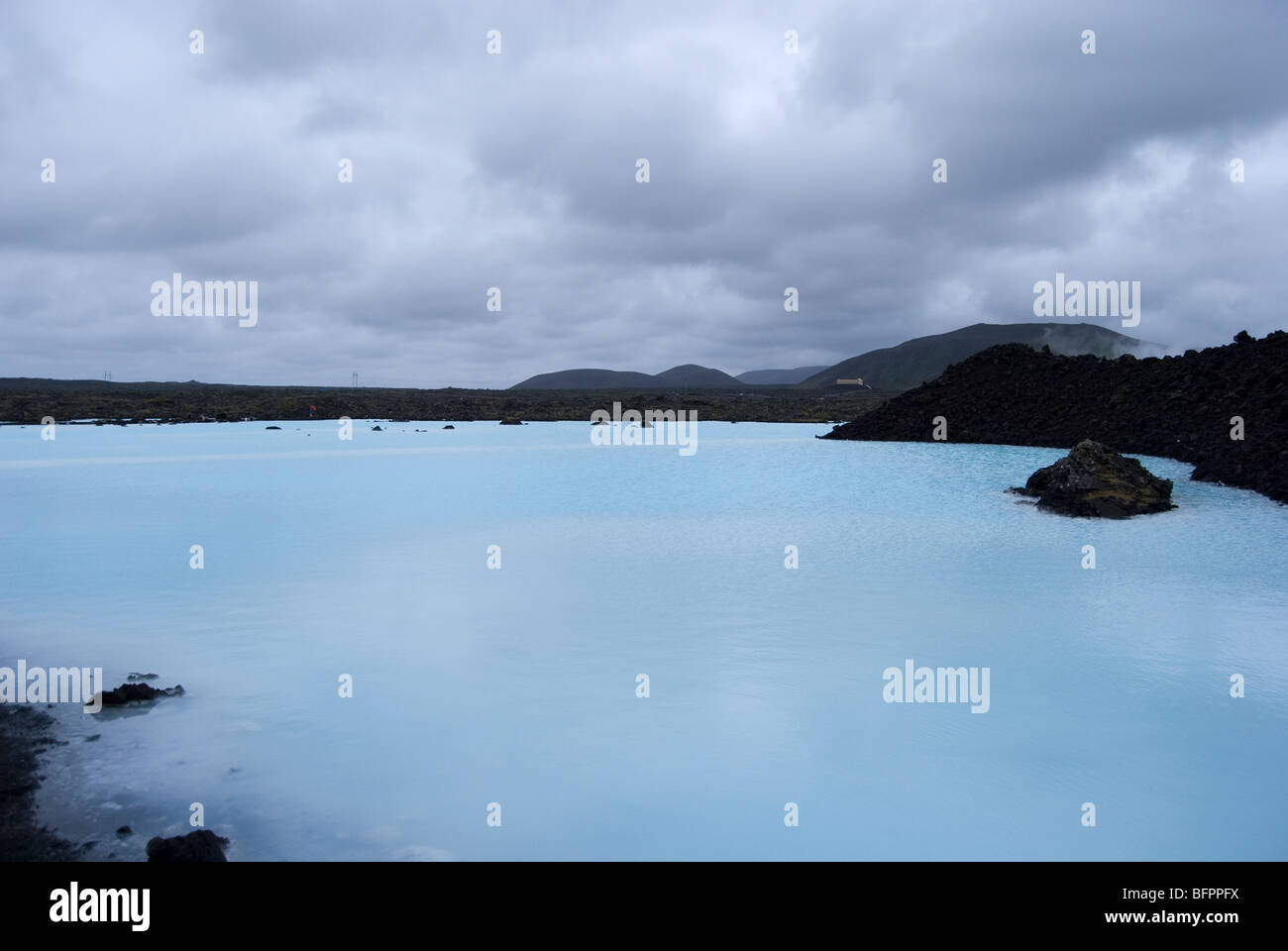 Iceland blue lagoon couple hi-res stock photography and images - Alamy