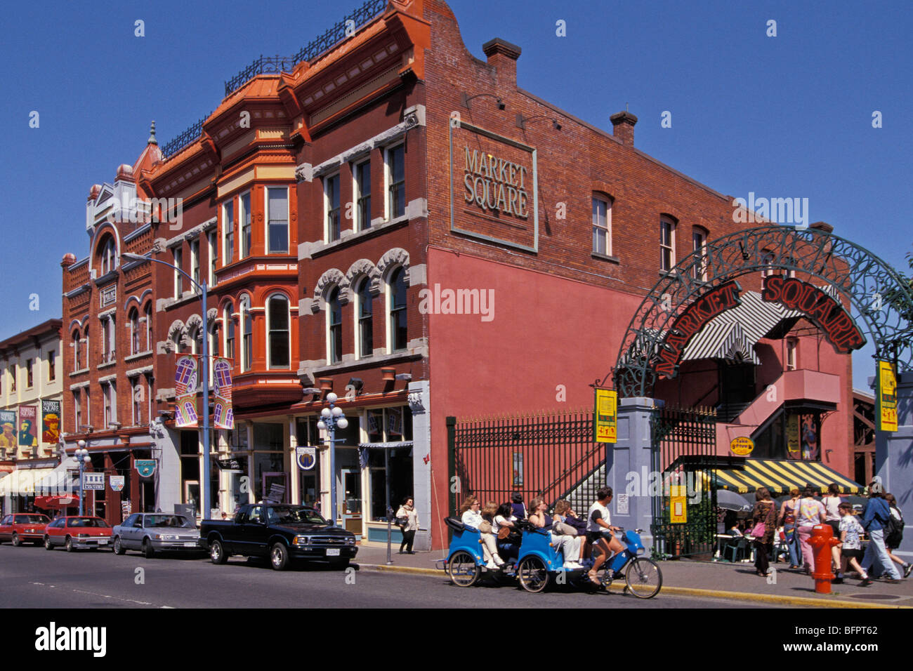 Historic Market Square, Old town area, Victoria, British Columbia, Canada Stock Photo