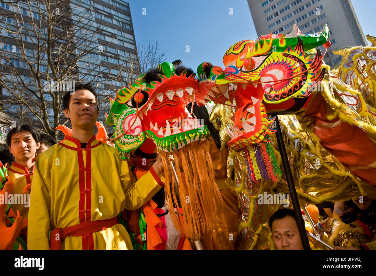CHINES NEW YEAR, CHINATOWN, PARIS Stock Photo