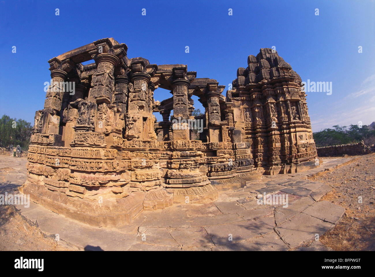 RSC 66458 : Kiradu temple old Barmer 11th to 12th century AD ; Rajasthan ; India Stock Photo