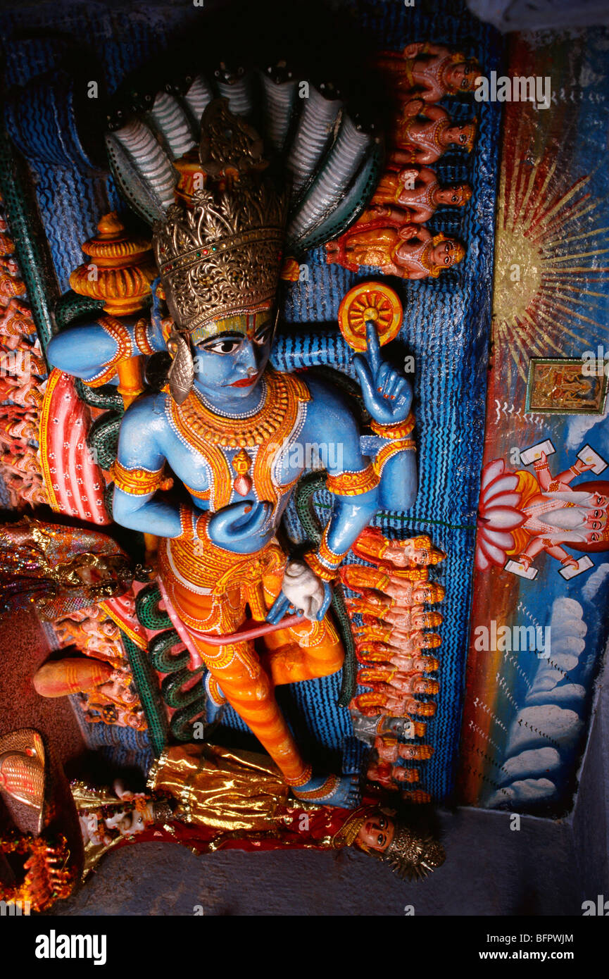 Lakshmi vishnu idols hindu temple hi-res stock photography and ...