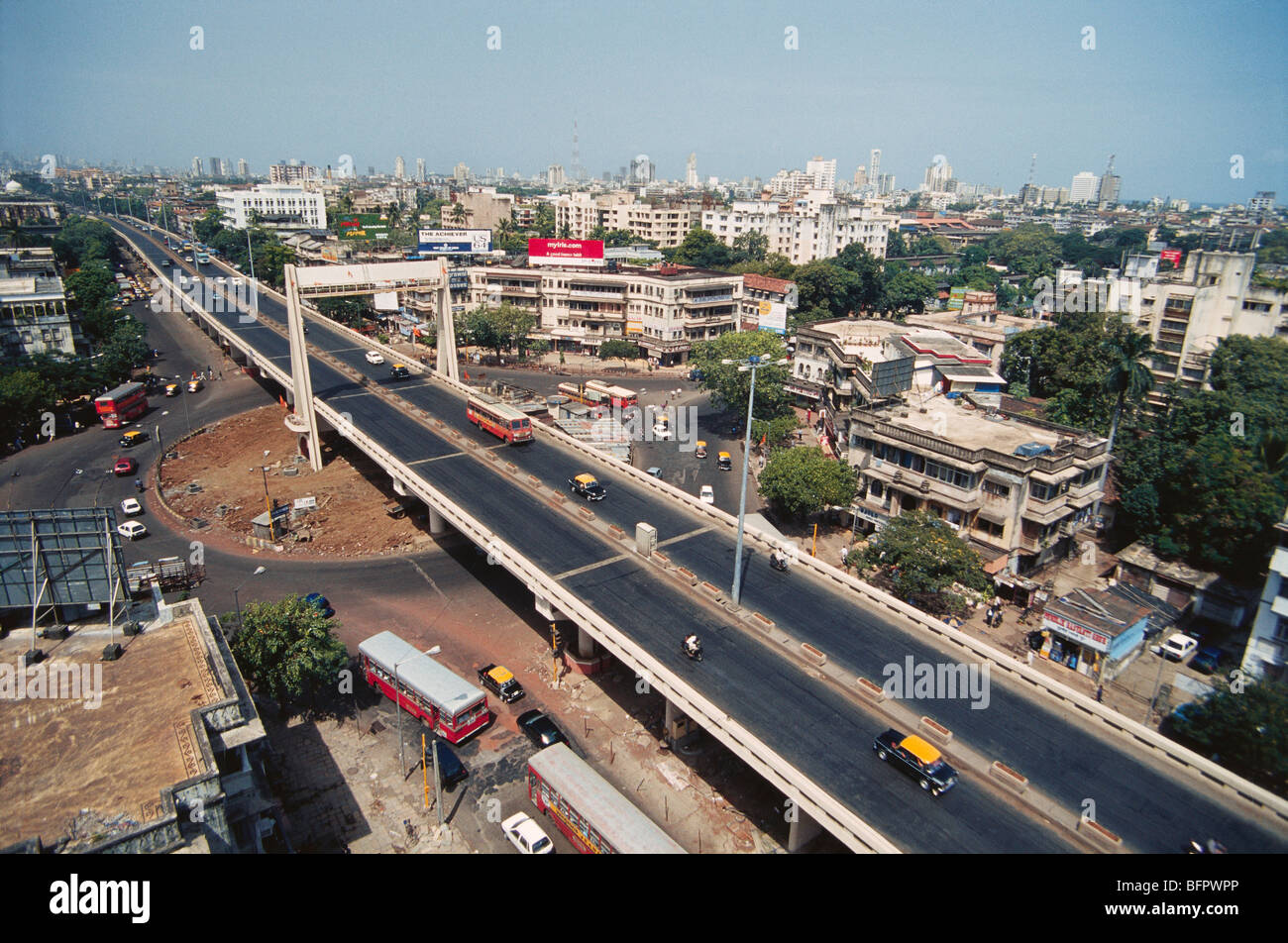Dadar flyover Bombay Mumbai Maharashtra India Stock Photo