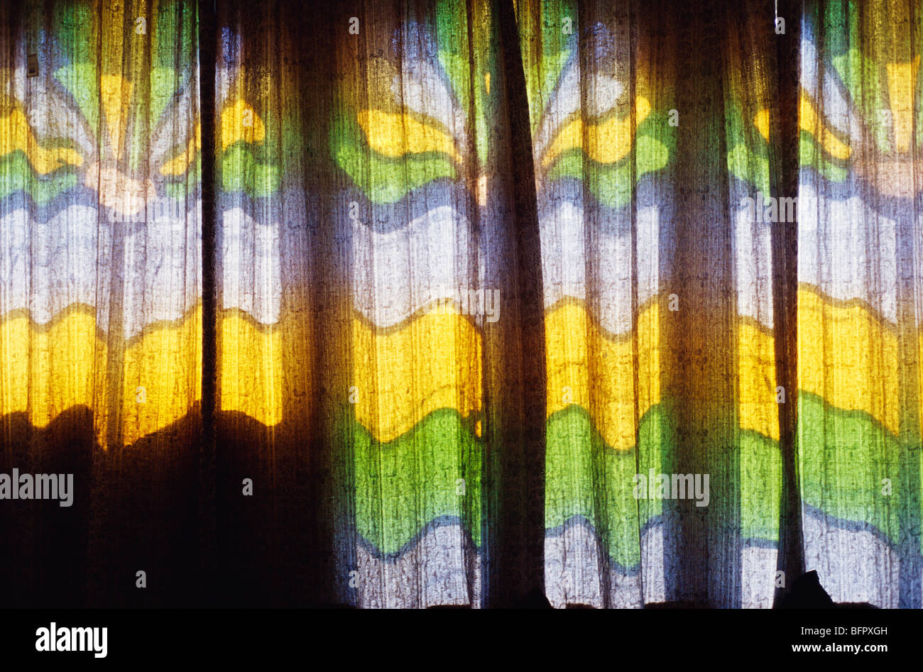 NGS 66672 : Curtains ; Udaipur ; Rajasthan ; India Stock Photo