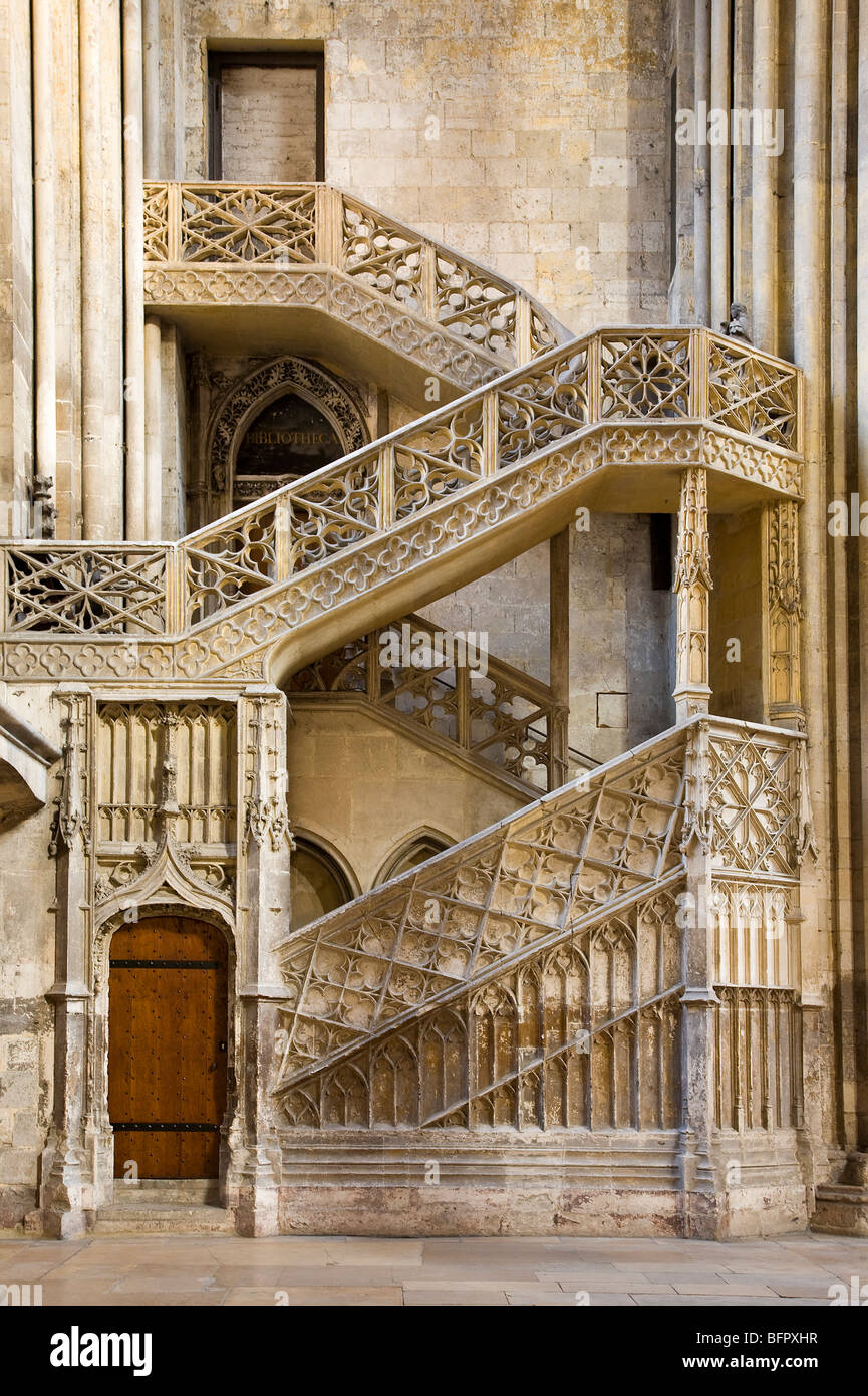 Rouen cathedral staircase hi-res stock photography and images - Alamy