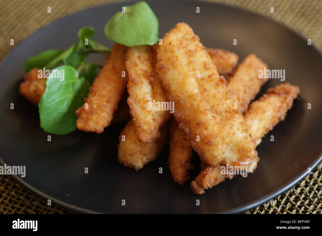 Fish Goujons Stock Photo