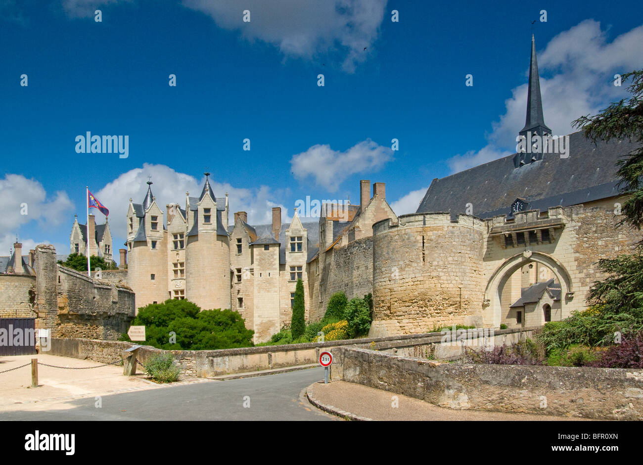 Chateau 'Montreuil Bellay' Stock Photo