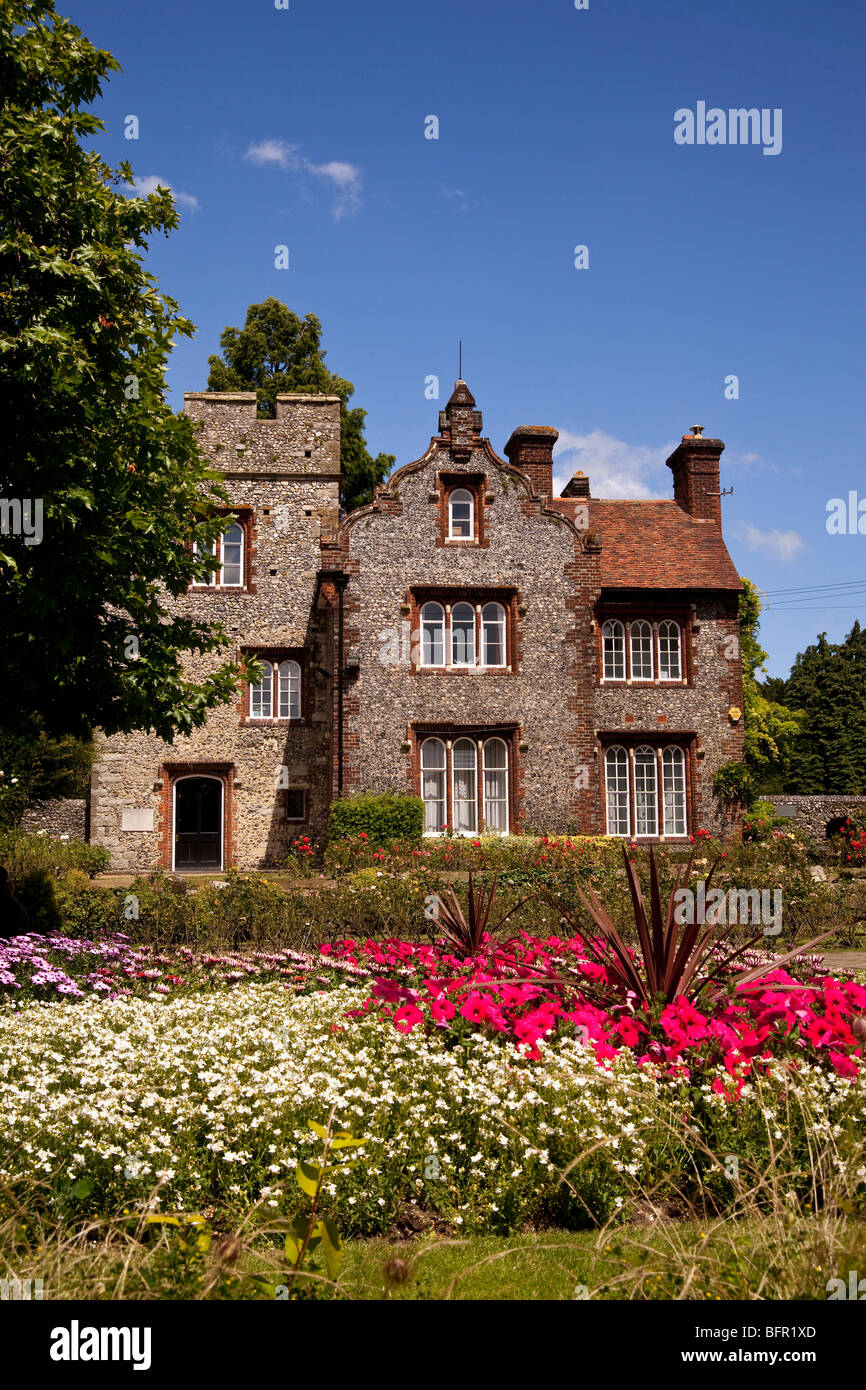 The Victorian Tower House in the Westbury Gardens, Canterbury in Kent, England Stock Photo