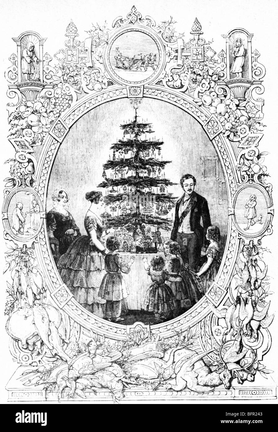 VICTORIAN CHRISTMAS Stock Photo