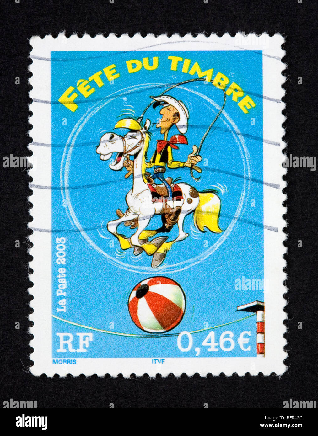 French postage stamp Stock Photo