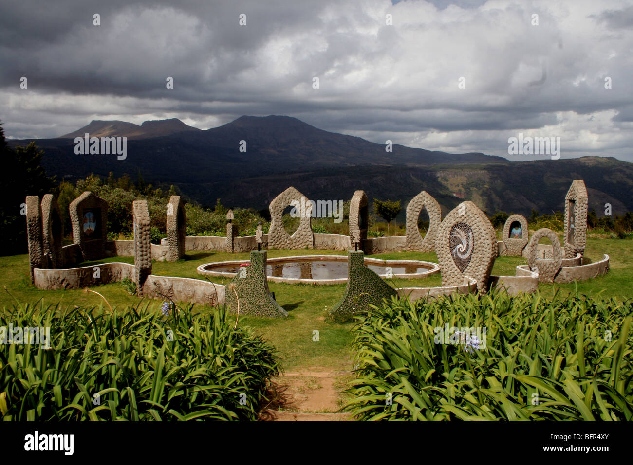 The Eco-Shrine at Hogsback Stock Photo