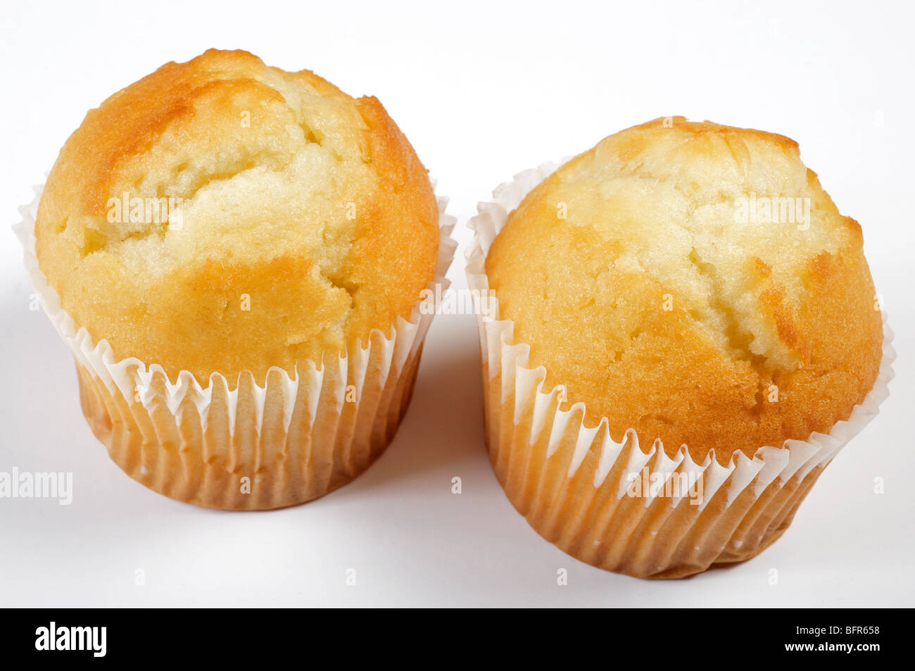 Lemon cupcakes Stock Photo