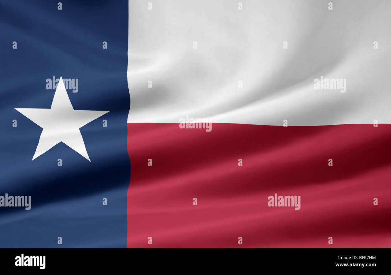 A very large flag of Texas Stock Photo