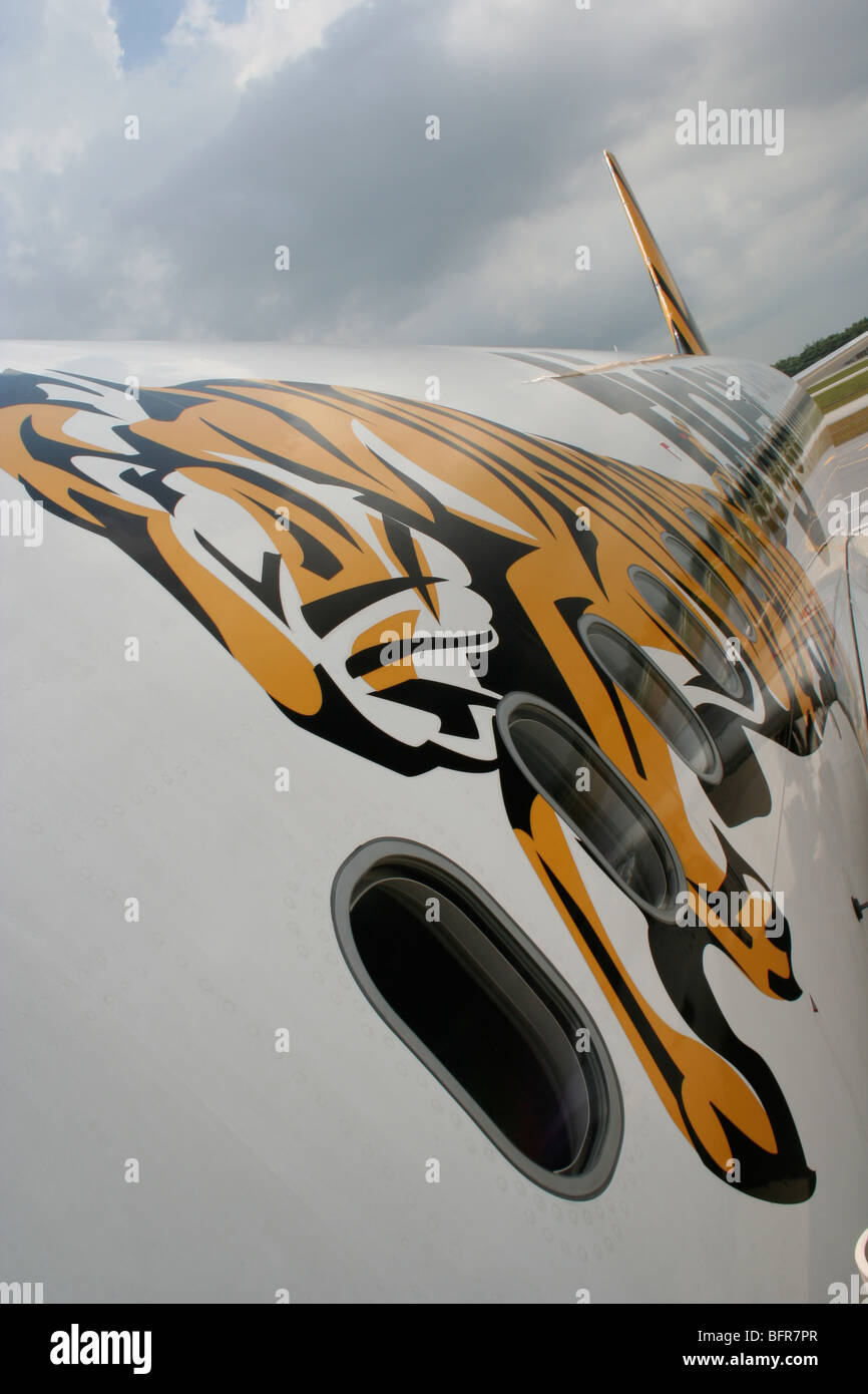 Tiger Airways Livery Logo Plane Singapore LCCT Stock Photo - Alamy