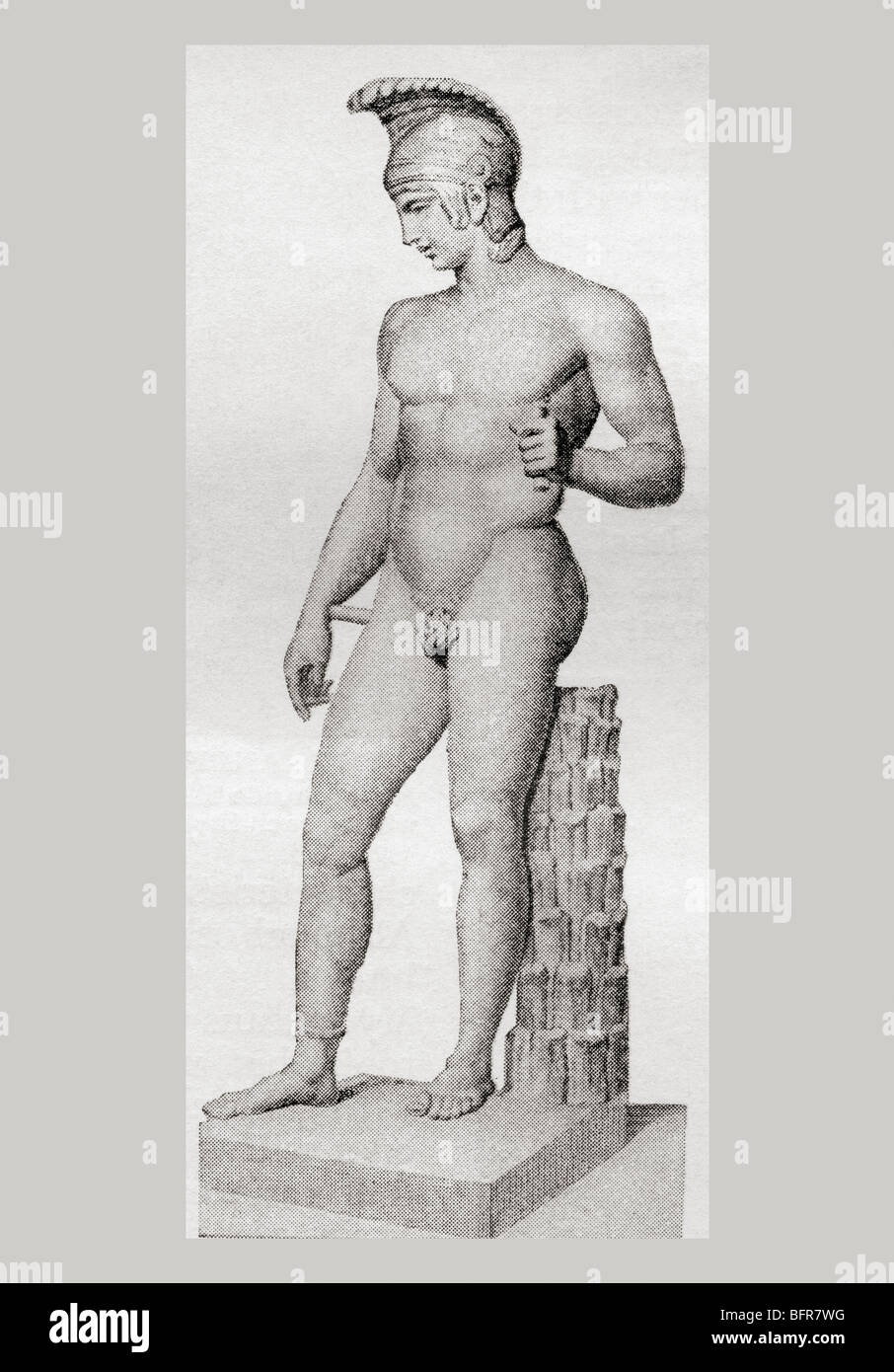 Achilles. Greek mythological hero of the Trojan War. Stock Photo