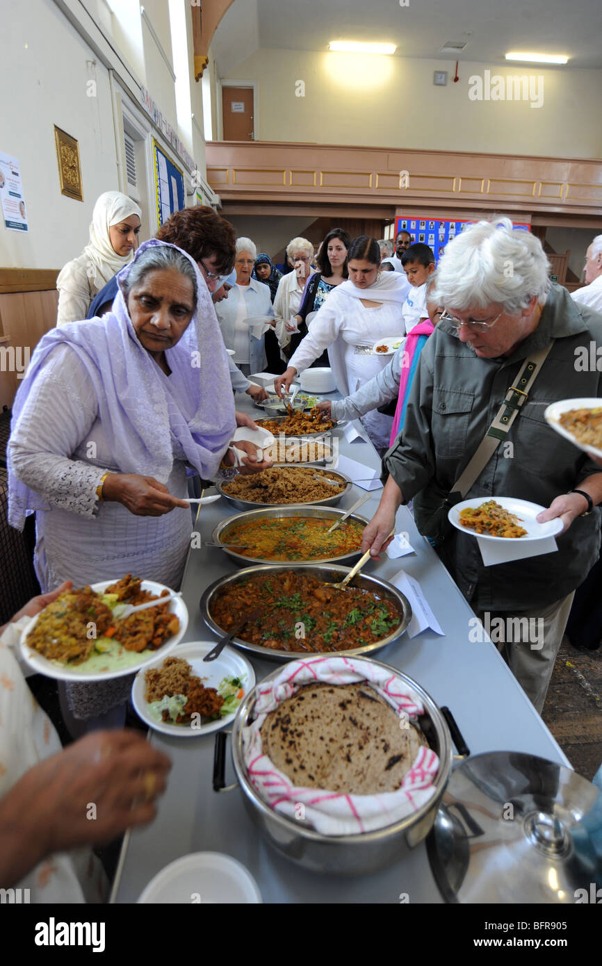 Community Centre Lunch, Keighley, West Yorkshire UK Stock Photo