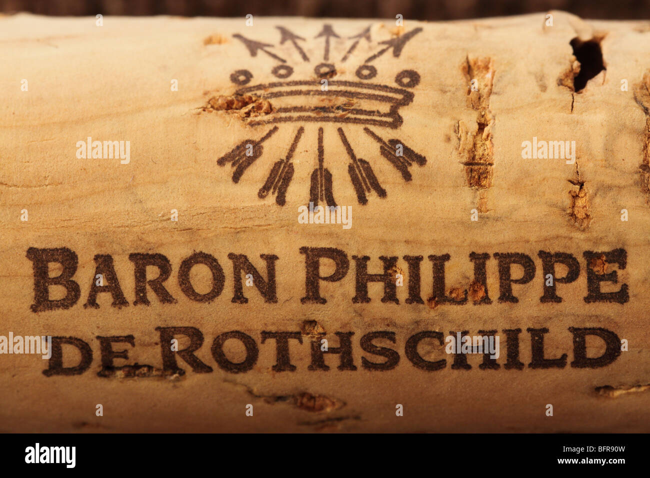 Baron Philippe De Rothschild Wine Cork Stopper Stock Photo Alamy