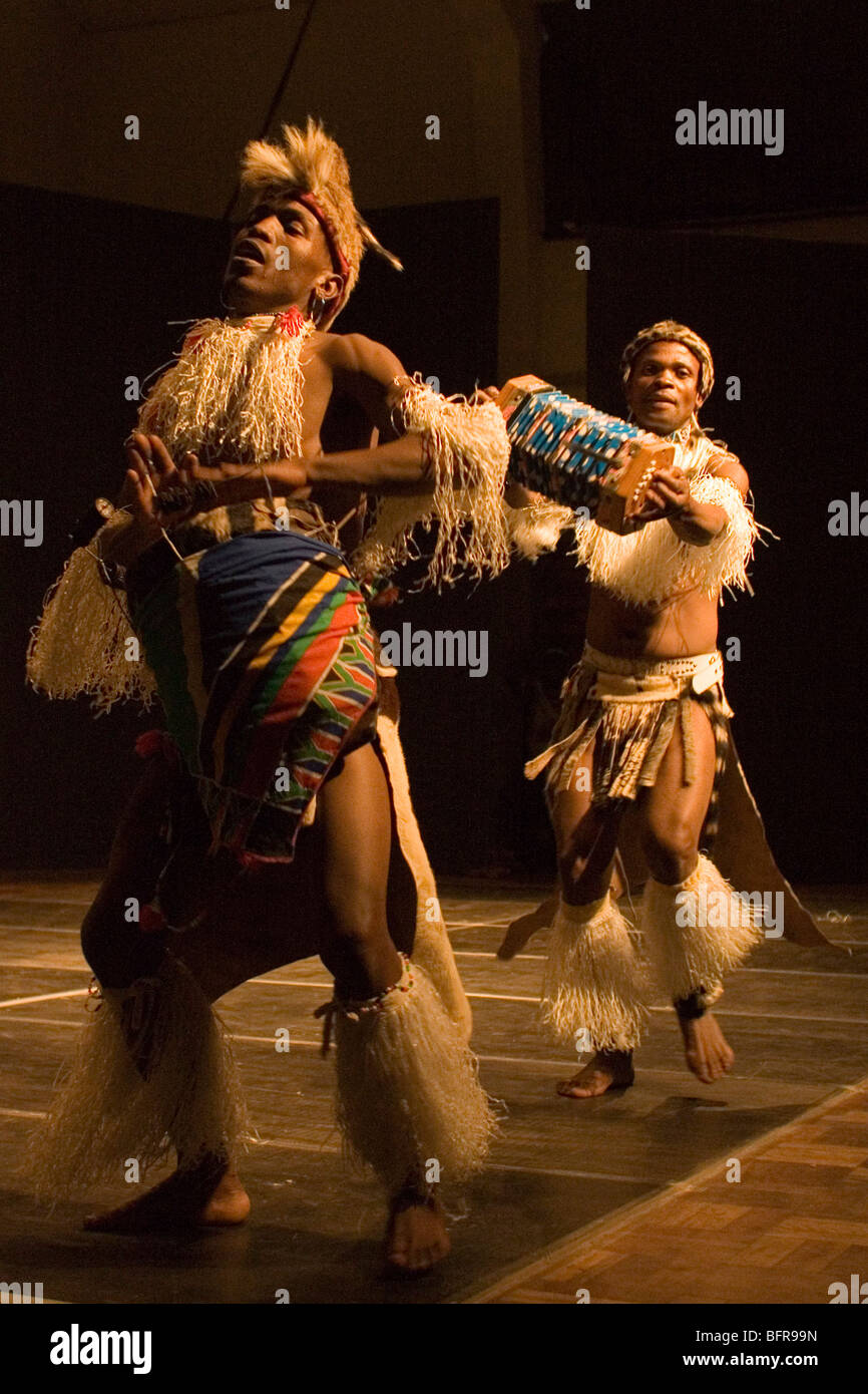 Dancers perform in Dance Umgidi at the 2007 National Arts Festival Grahamstown. Stock Photo