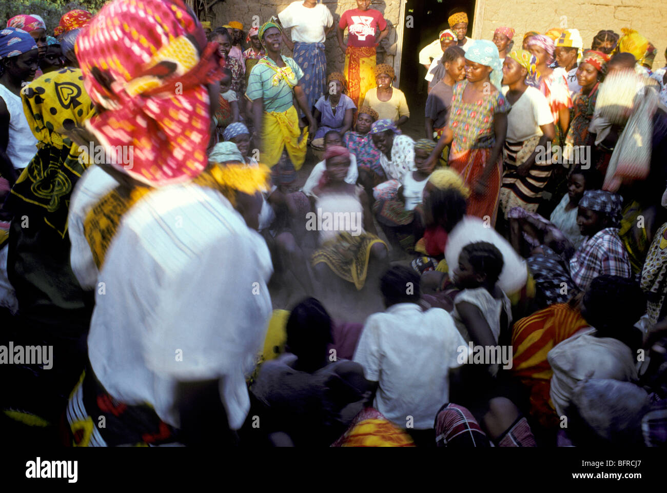 Women of the Igreja Catolica da Nampula during the fiesta das batucadas Stock Photo