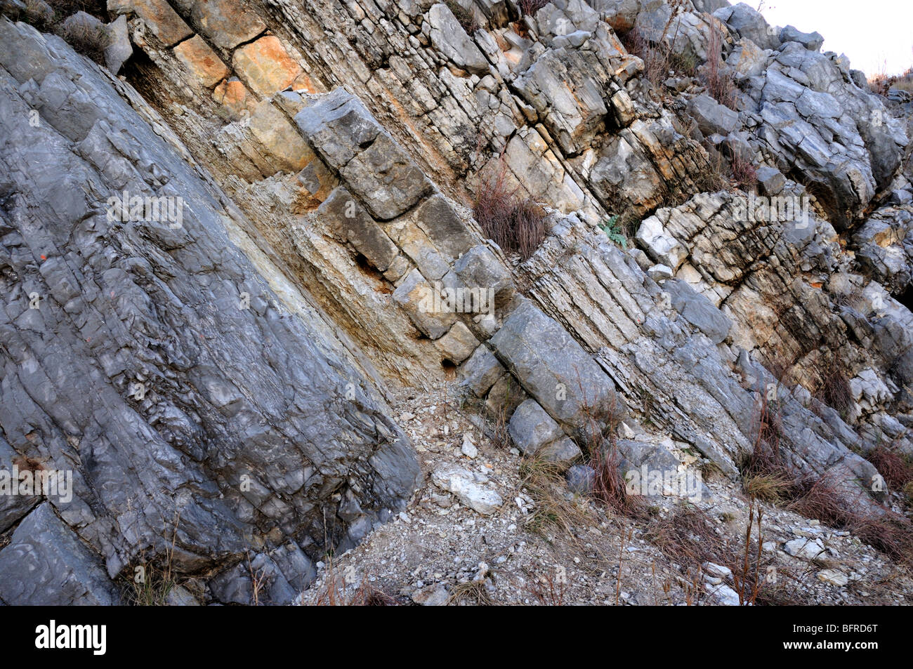 Limestone outcrop. Oklahoma, USA Stock Photo Alamy