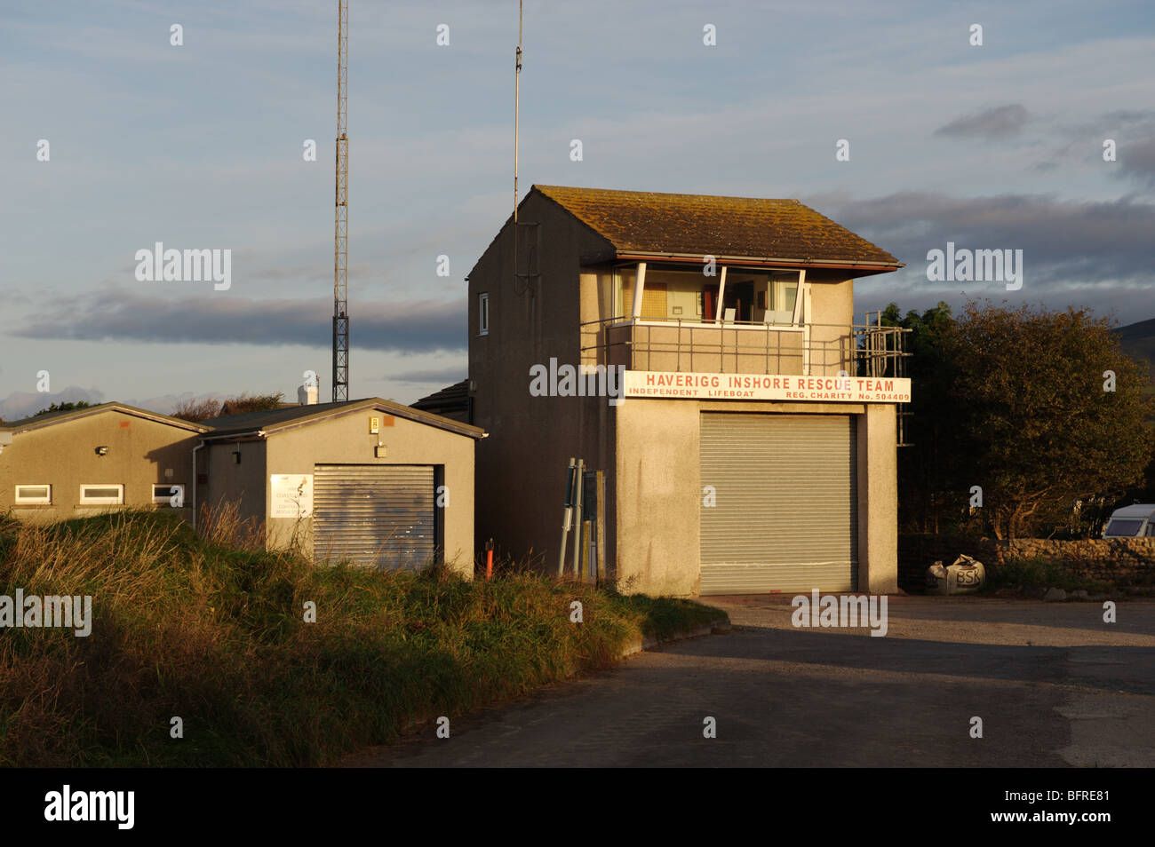 The Haverigg Inshore Rescue station near the village of Haverigg Stock ...