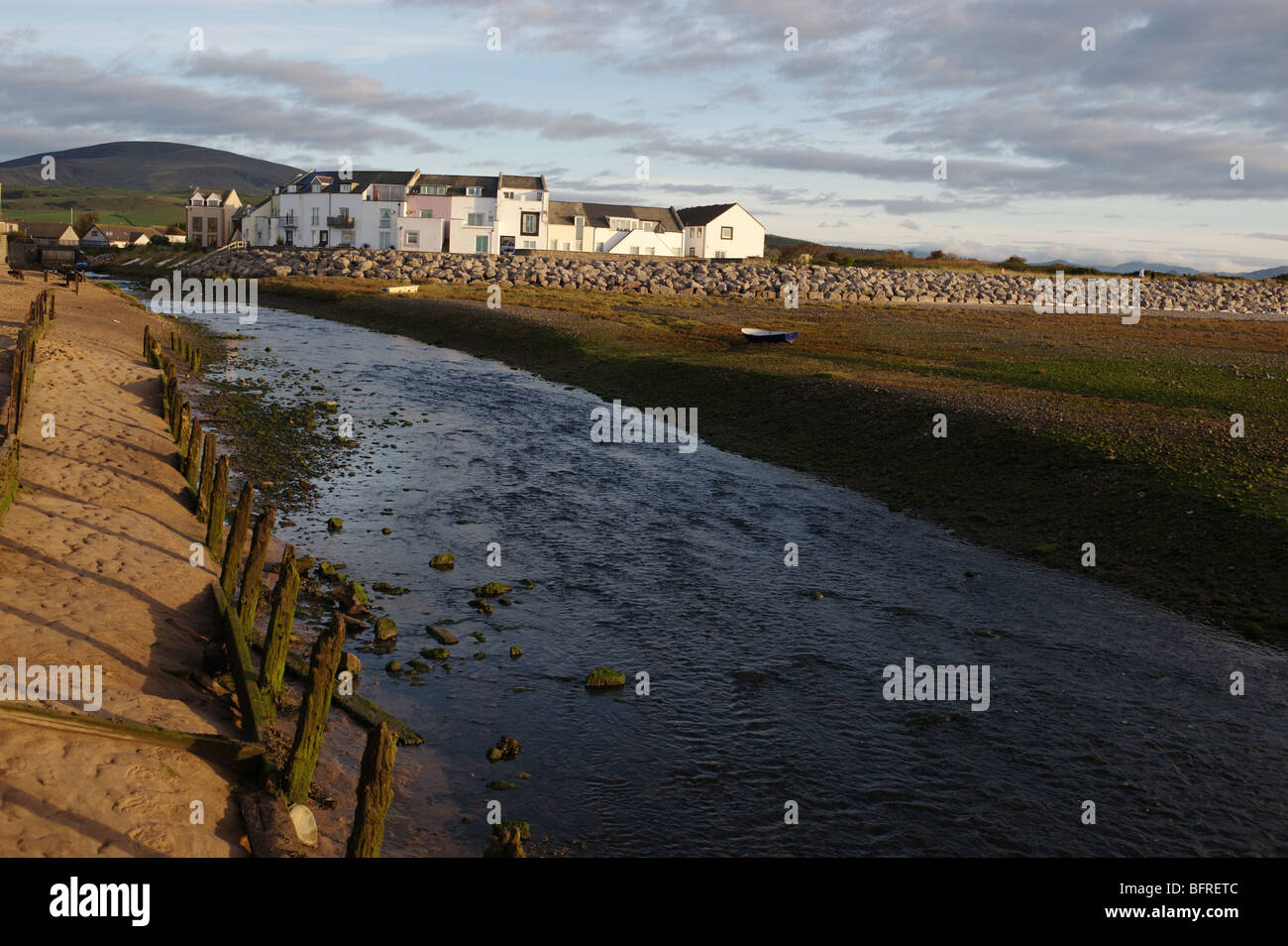 Views of the village of Haverigg, which lies on the Duddon Estuary