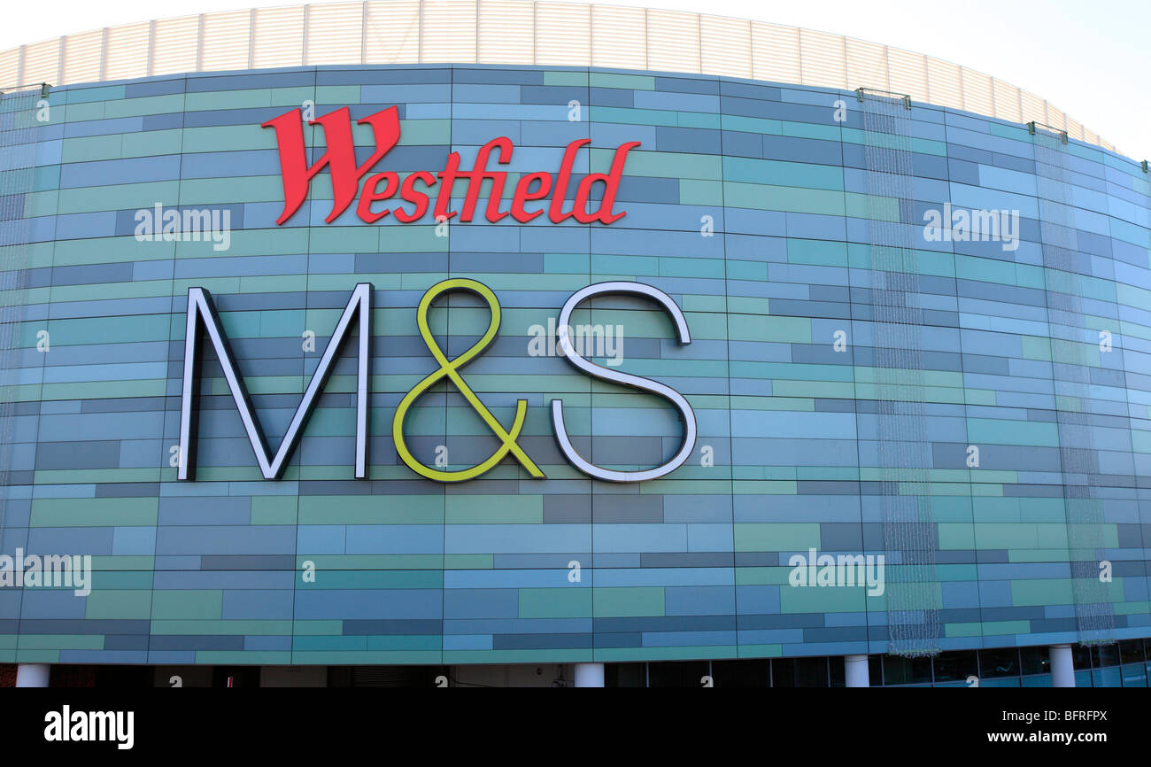 united kingdom west london white city the new marks and spencer store at westfield shopping centre Stock Photo