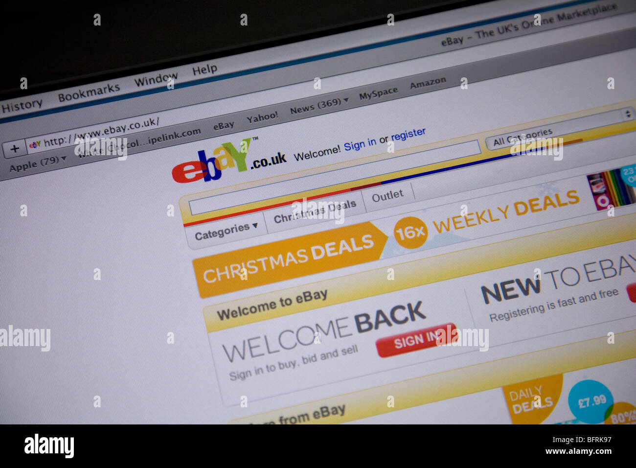 Ebay Website Stock Photo