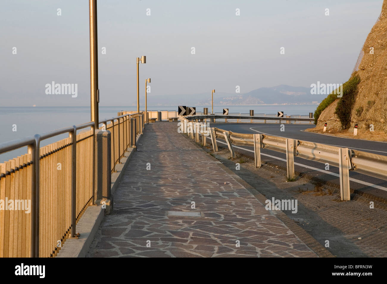 Aurelia Road Celle Ligure Liguria Italy Stock Photo Alamy