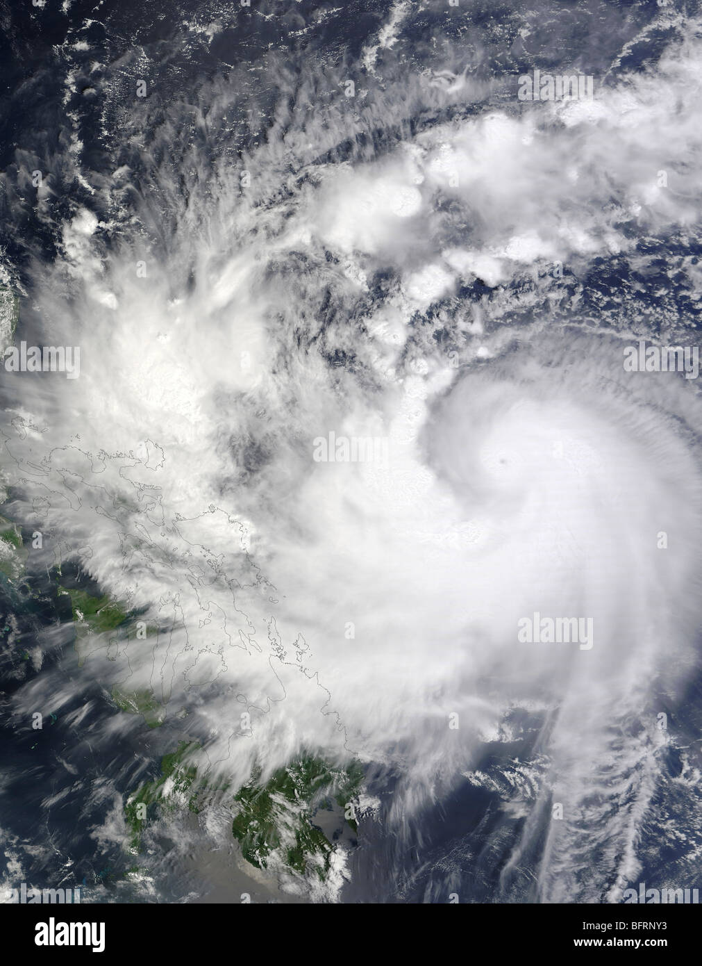 Typhoon Parma Stock Photo