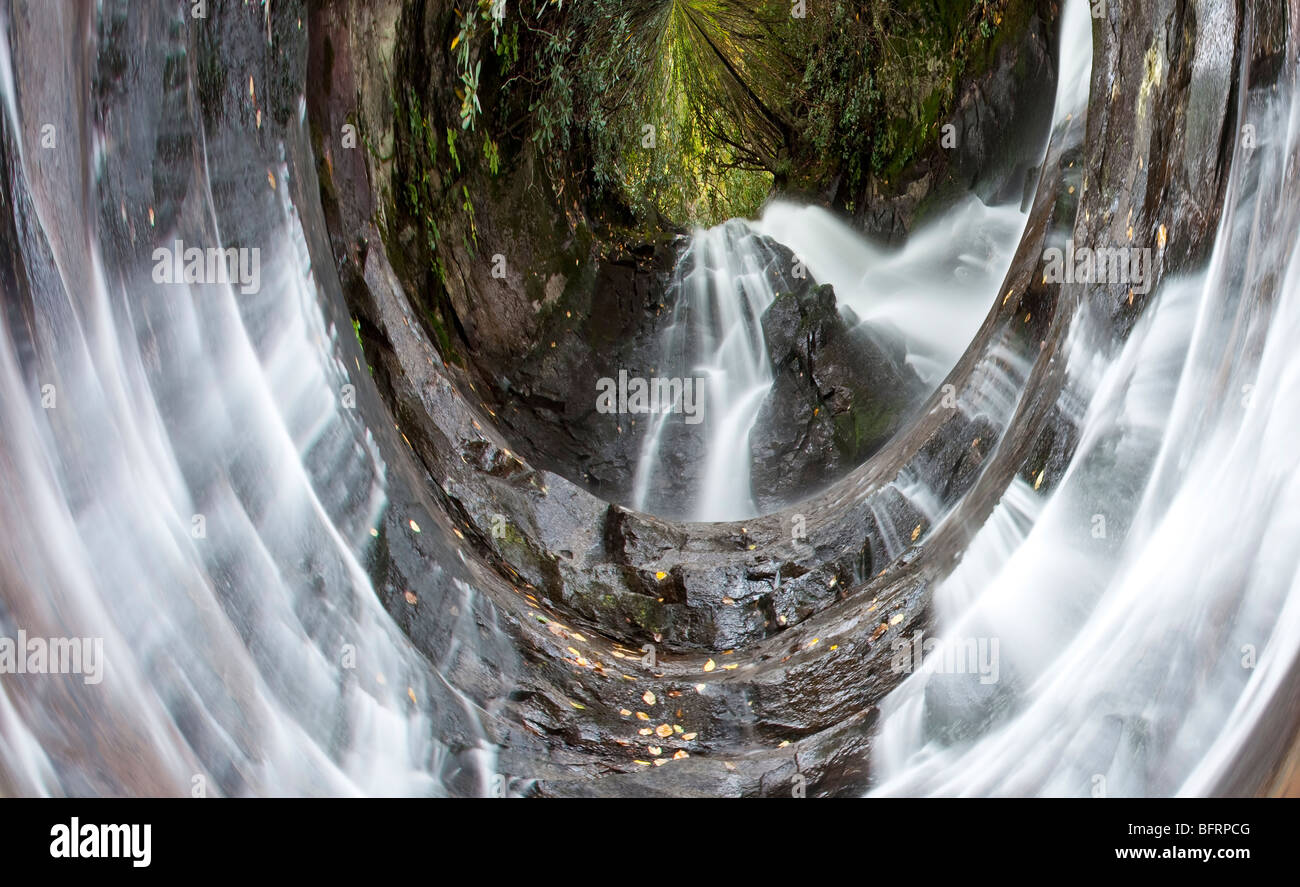 Laurel Falls, Great Smoky Mountain National Park, Tennessee Stock Photo