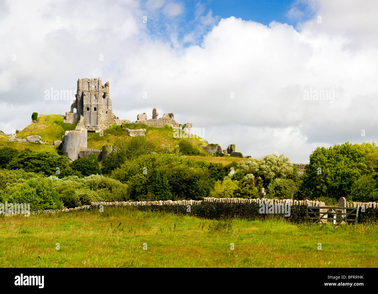 Corfe Castle, Dorset England UK Stock Photo Alamy