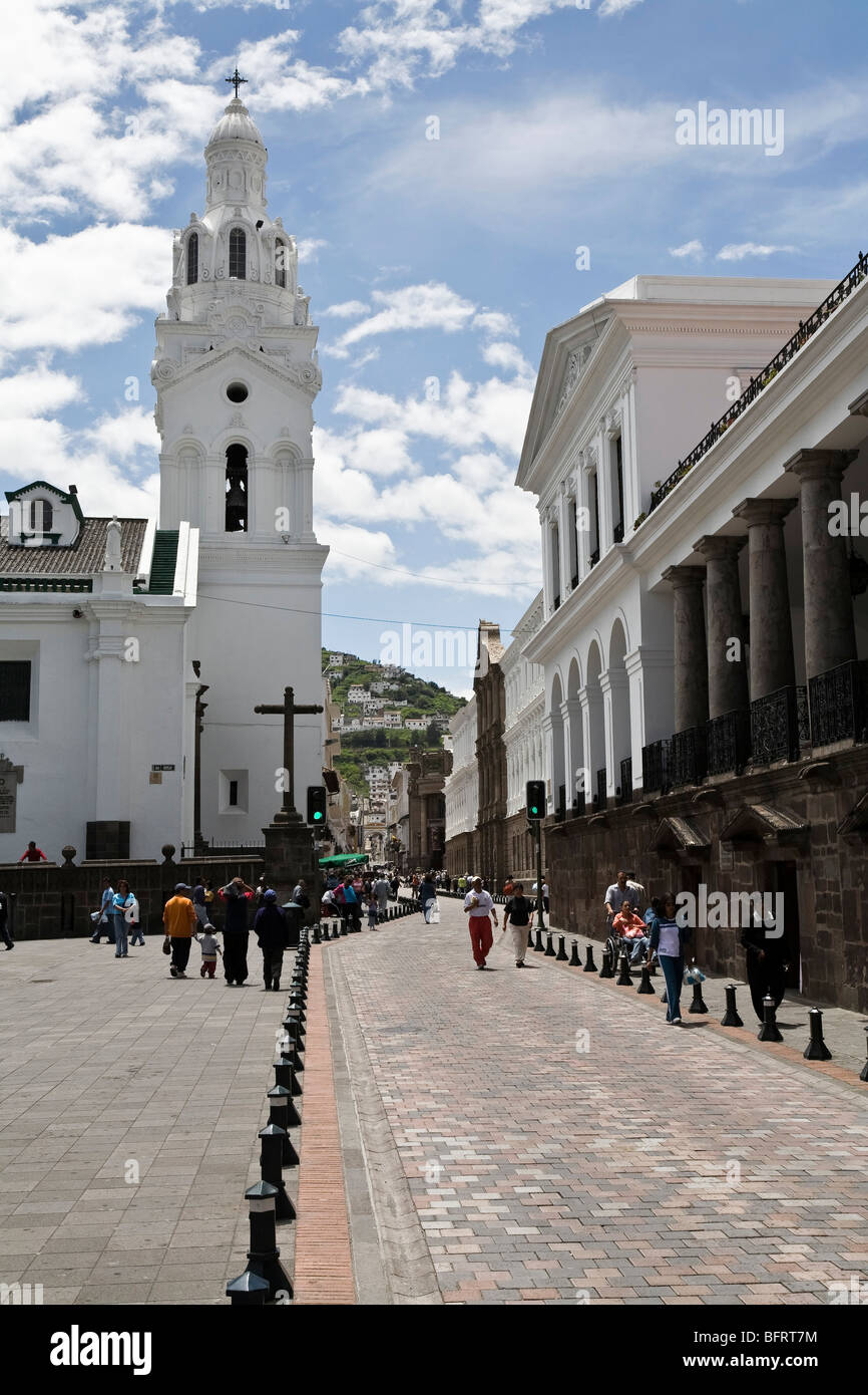 Calle G Moreno, Quito, Ecuador Stock Photo