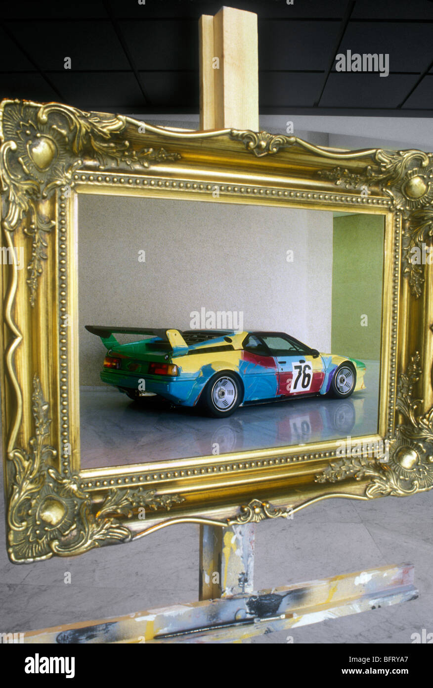 BMW M1 Painted by Andy Warhol 1979 Stock Photo