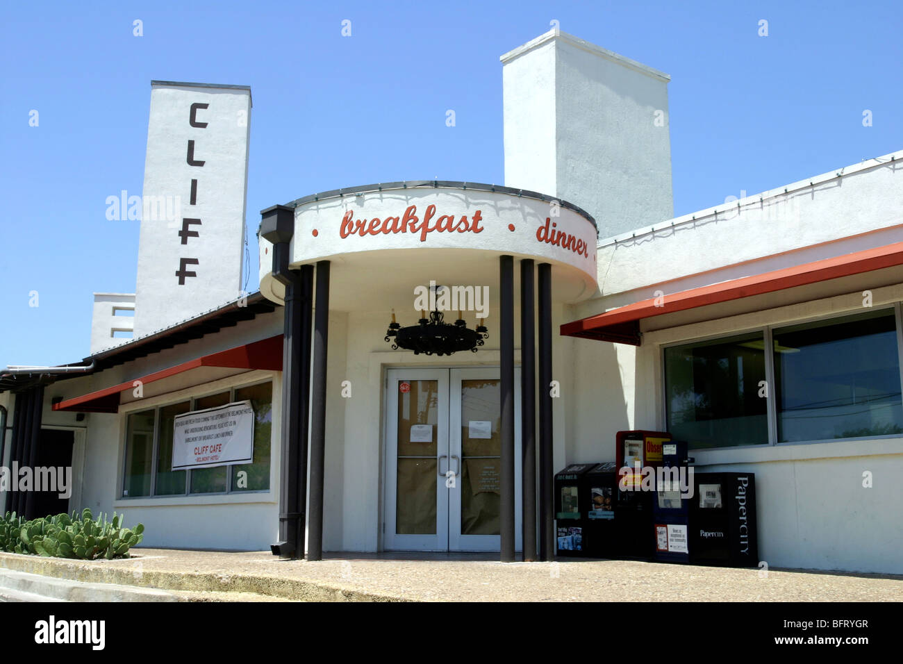old 1950's diner, Dallas, Texas Stock Photo