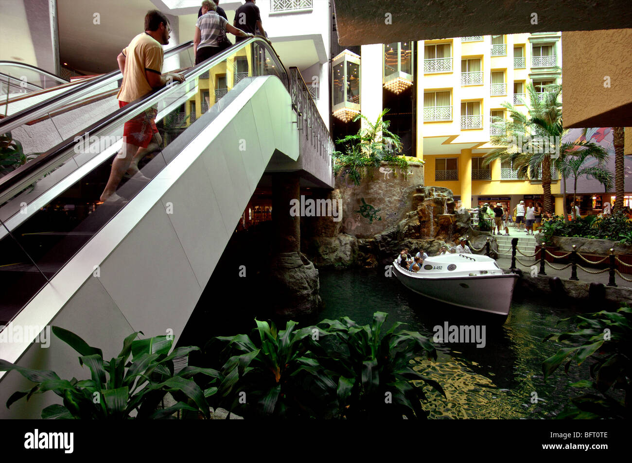 Aruba, taxi boat of the Renaissance marina hotel Stock Photo - Alamy