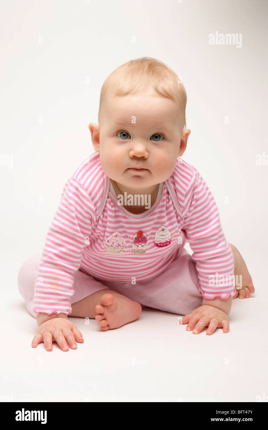Portrait of Baby Girl Stock Photo - Alamy