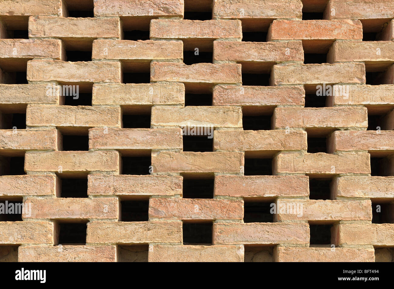 Wall of Bricks Stock Photo