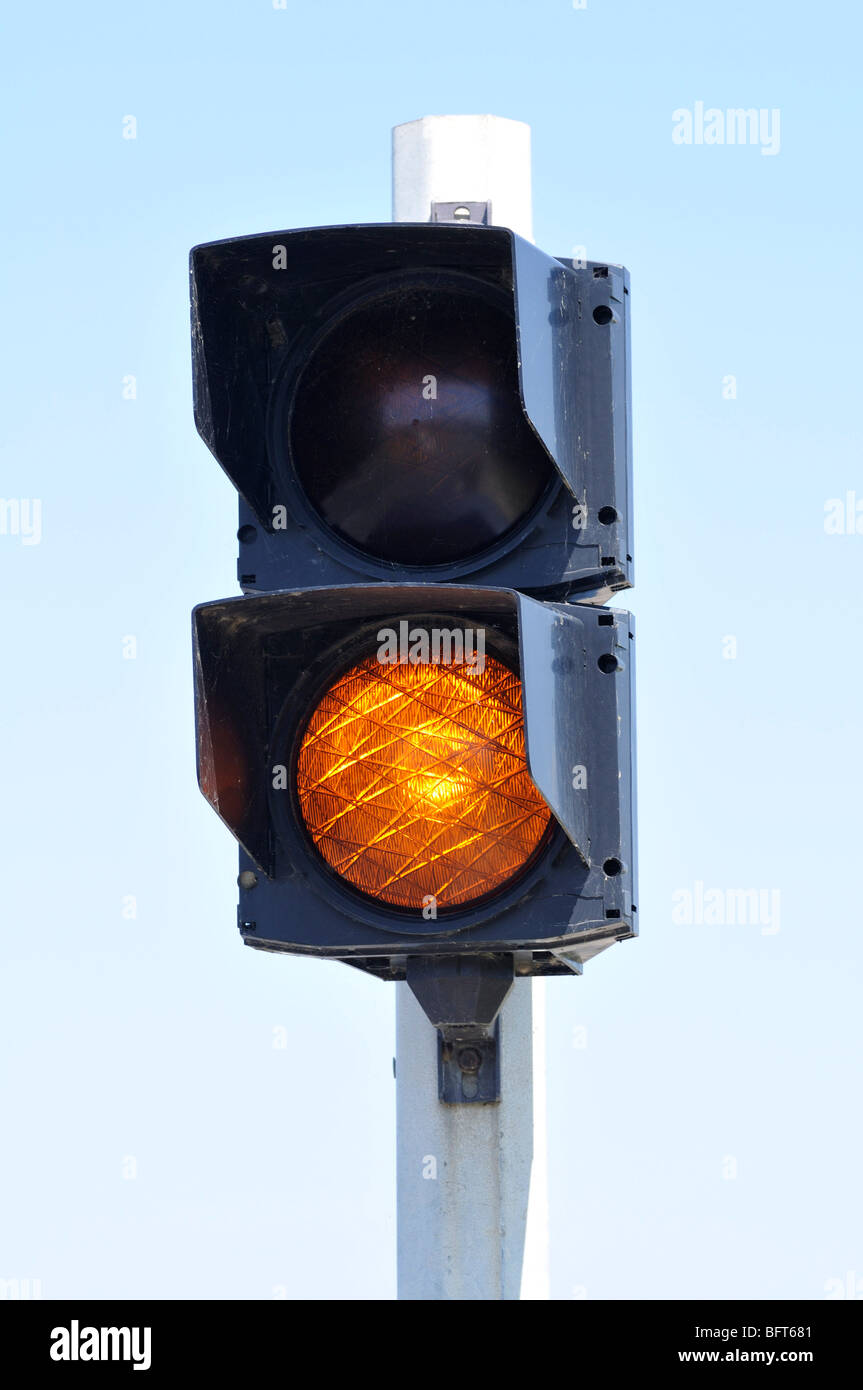 Amber Traffic Light High Resolution Stock Photography and Images Alamy