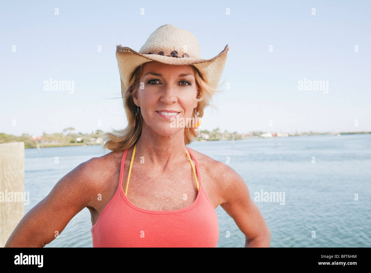 Portrait of Woman, Florida, USA Stock Photo