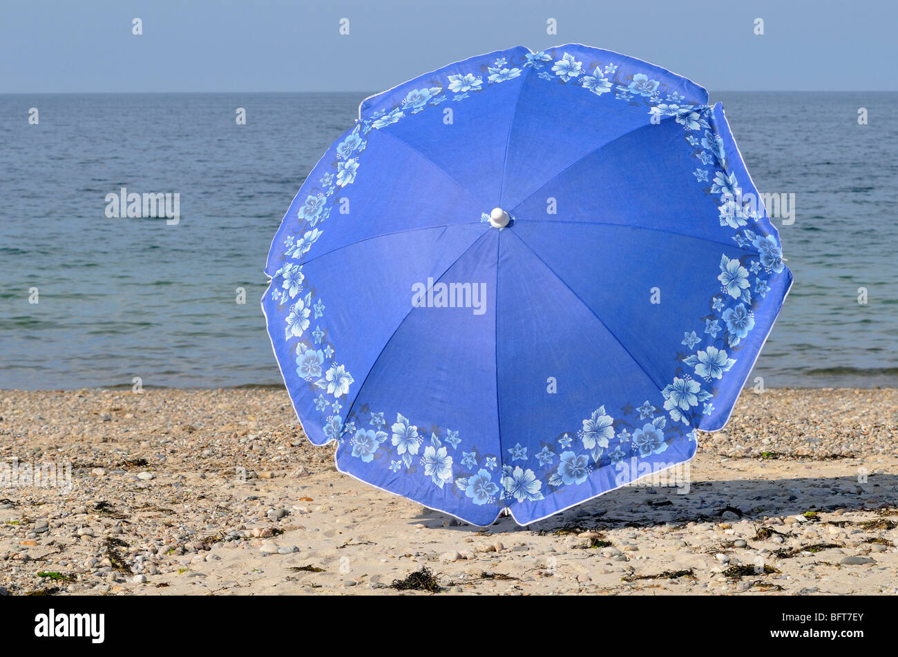 Umbrella on Beach Stock Photo Alamy