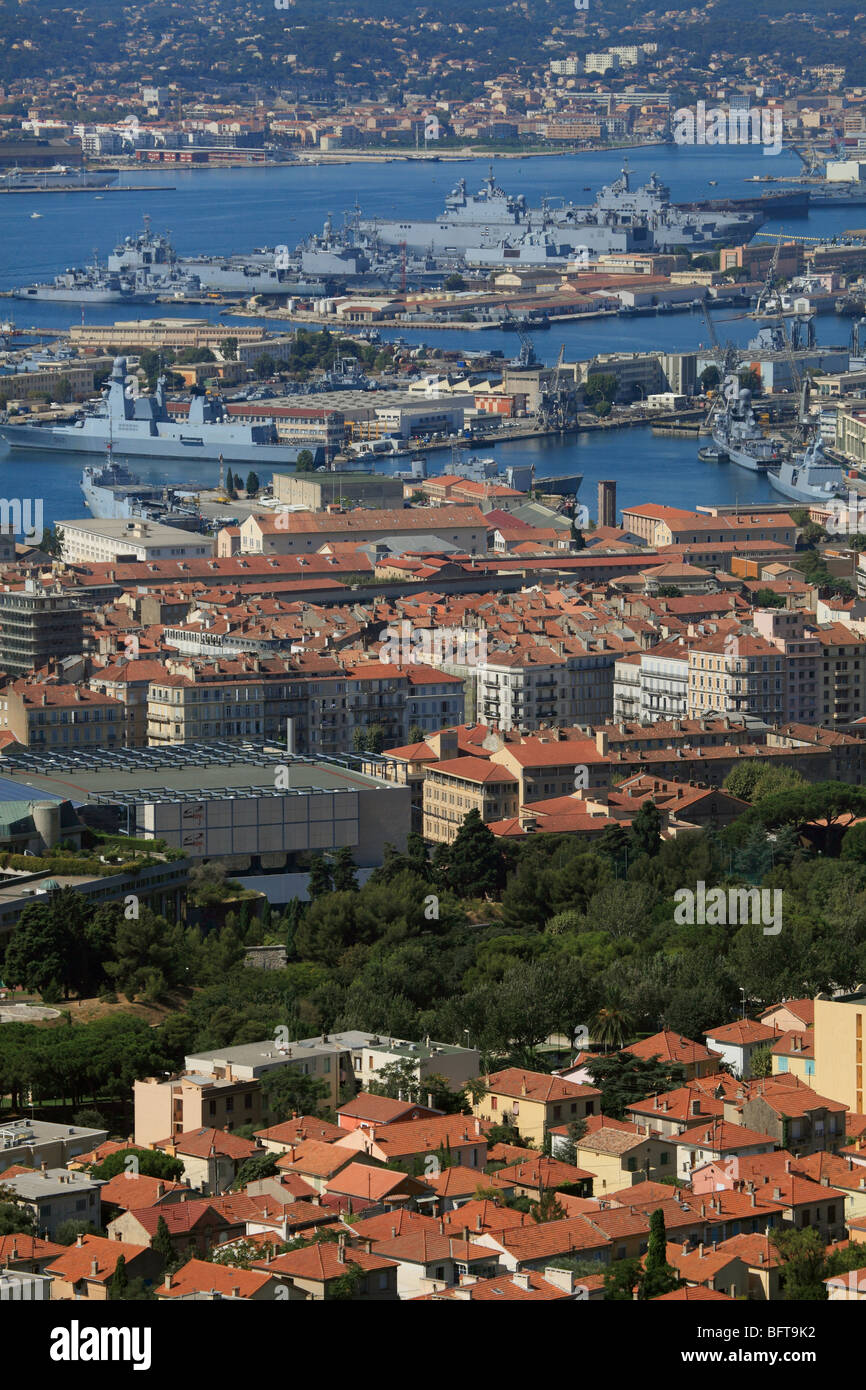 The military harbor of Toulon Stock Photo - Alamy