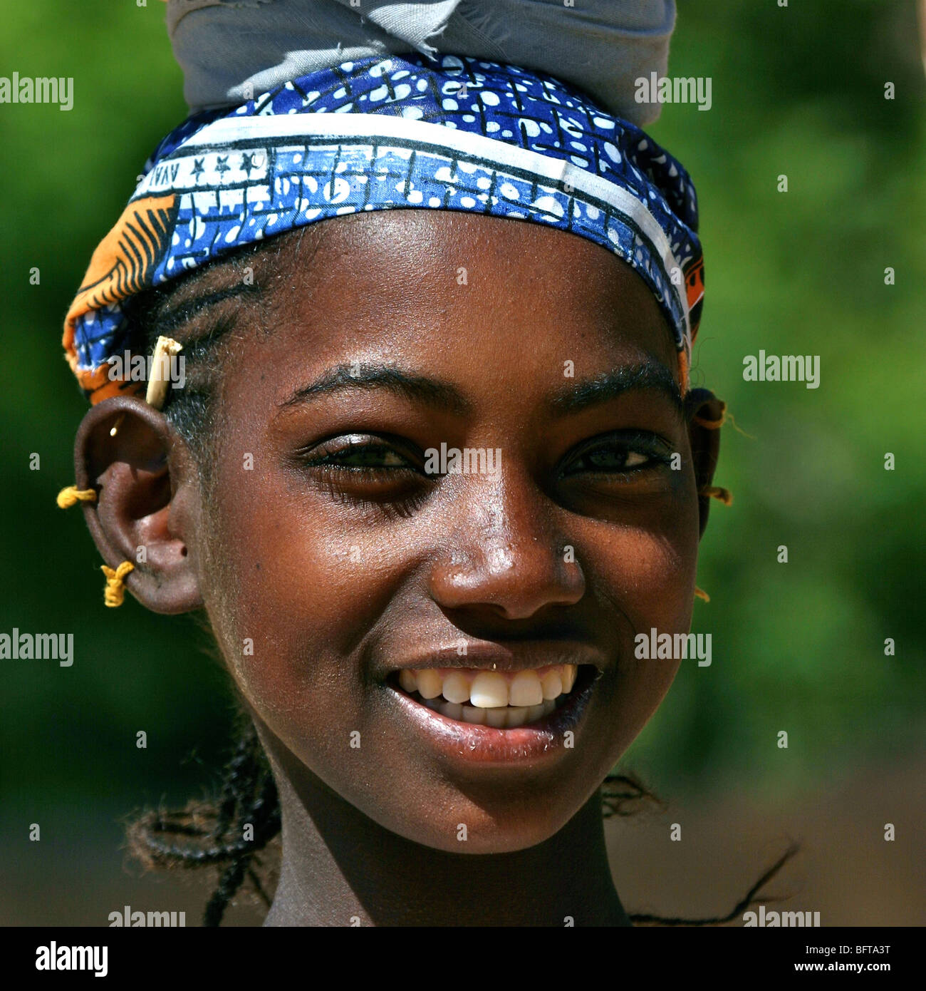 Young girl in Africa Stock Photo