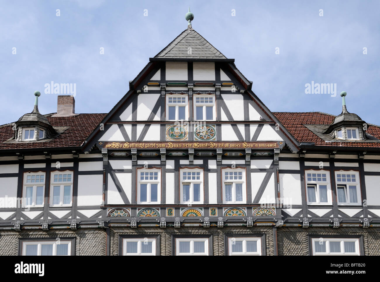 Fachwerkhaus in Goslar, Niedersachsen, Deutschland. - Half-timbered house in Goslar, Lower Saxony, Germany. Stock Photo