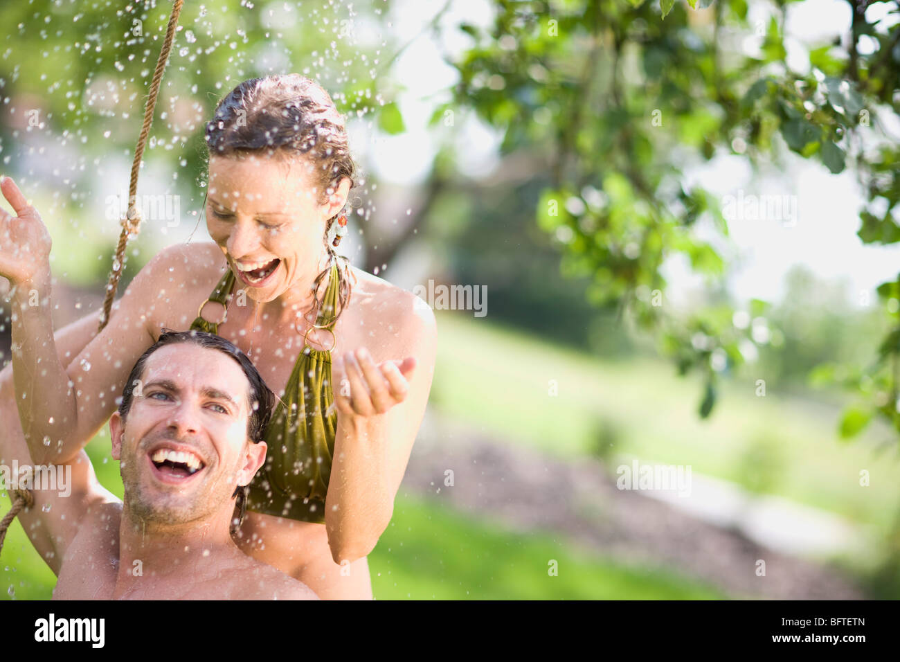 man and woman in nature Stock Photo - Alamy