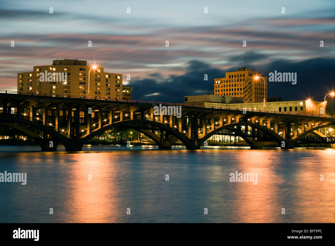 Bridge in Rockford Stock Photo Alamy