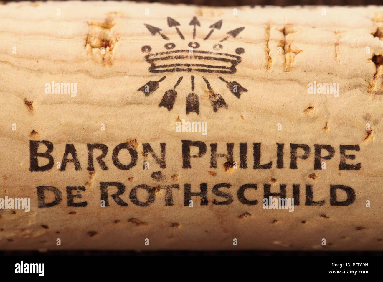 Baron Philippe De Rothschild Wine Cork Stopper Stock Photo Alamy
