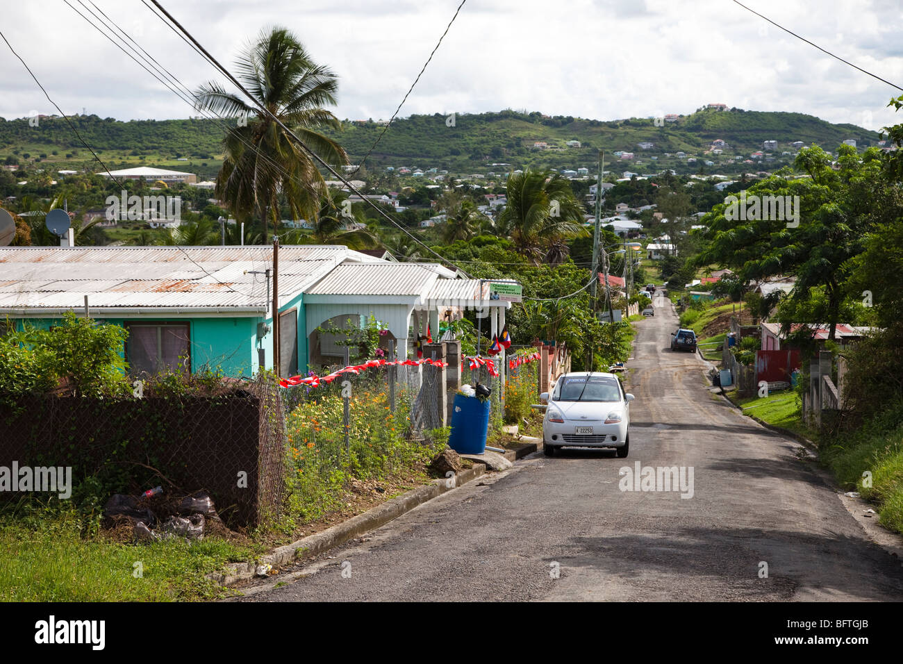 Suburbs of St Johns, Antigua and Barbuda, west Indies Stock Photo