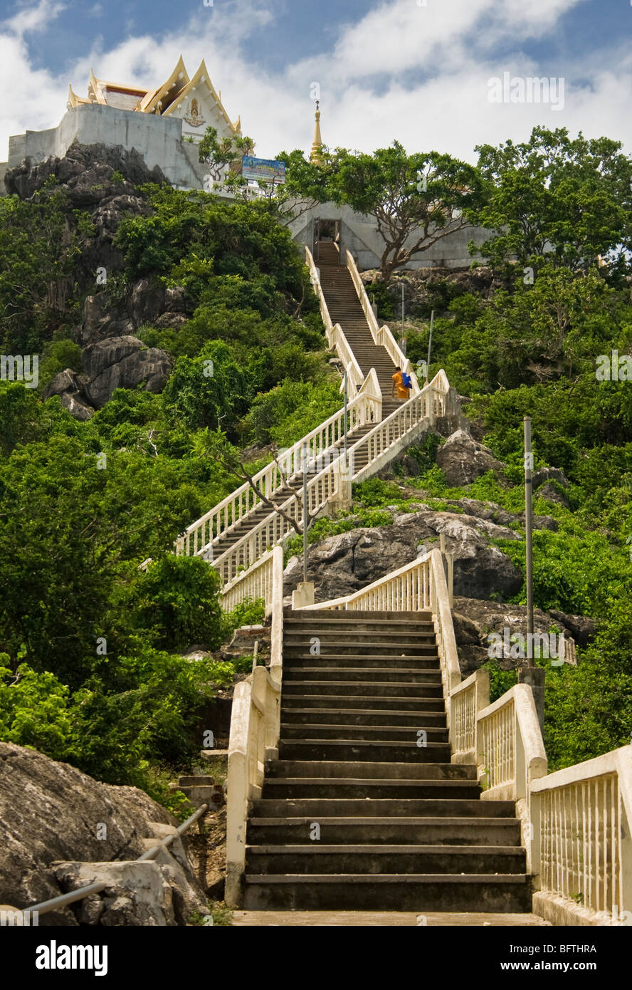 The temple at Prachuap Khiri Khan, Thailand Stock Photo - Alamy