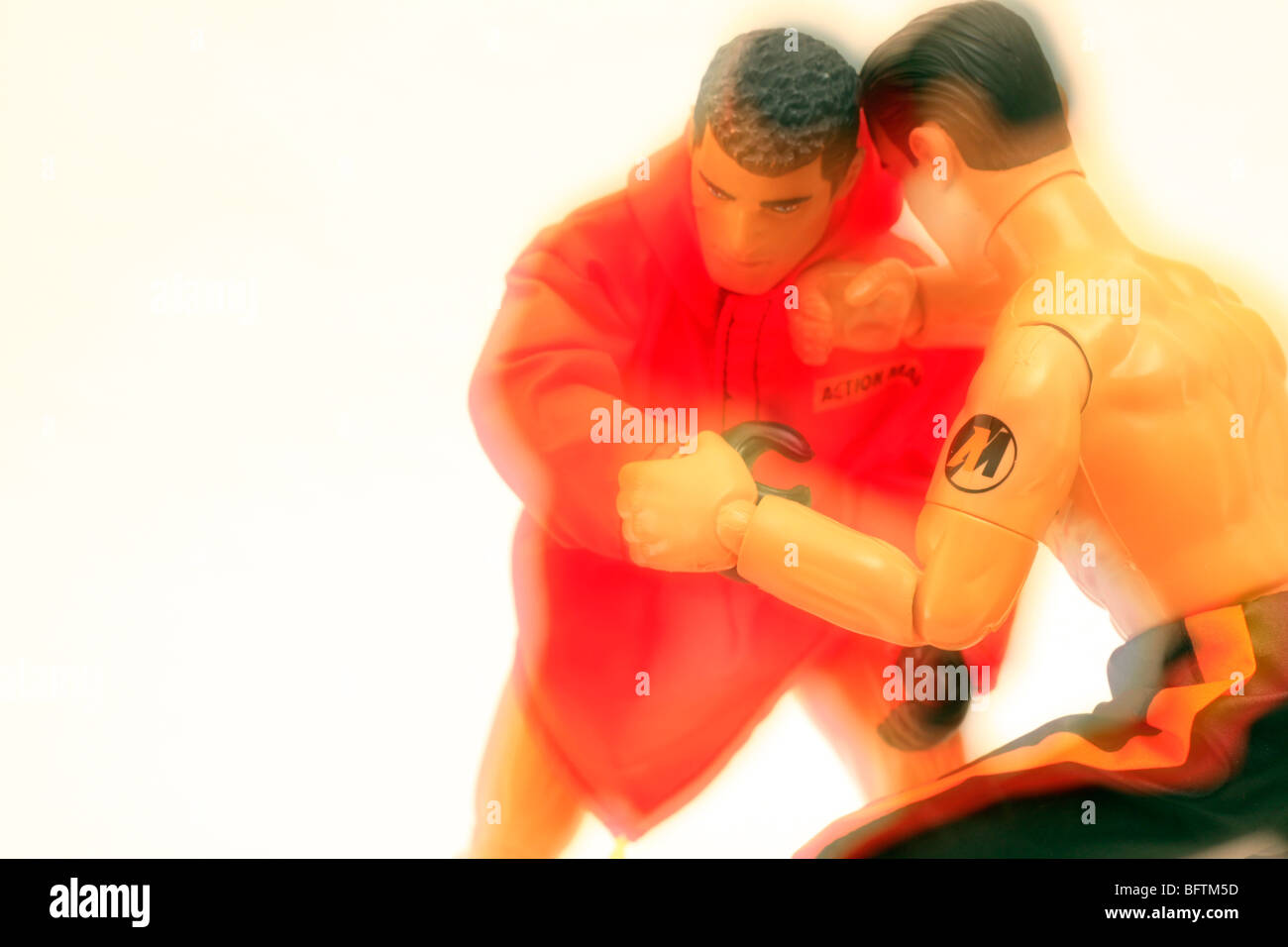 Boxing Action Men Stock Photo - Alamy