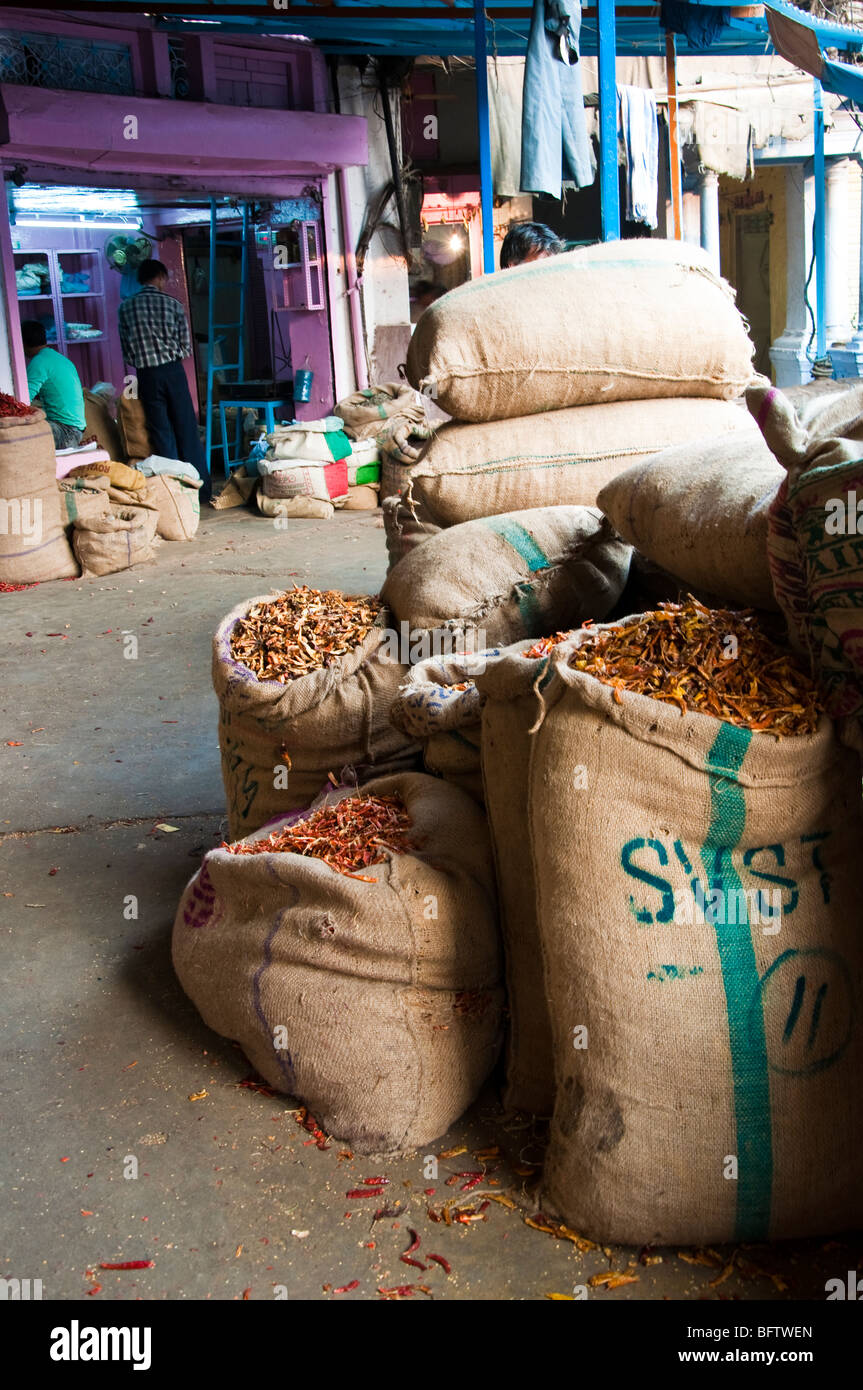 Market Supplies in Delhi Stock Photo Alamy